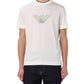 T-Shirt Manica Corta Uomo Emporio Armani Con Logo Ricamato In Rilievo Aquila 3D1TD41JUVZ