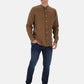 Camicia Manica lunga Uomo Liu Jo Collo Coreana In Lino  QA6205T4359