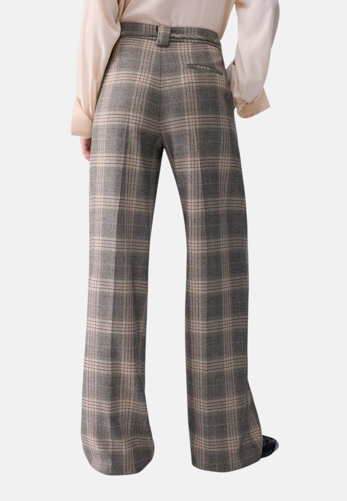 Pantaloni  Donna Liu Jo Palazzo Principe di Galles Con Cintura  CF6080T859A