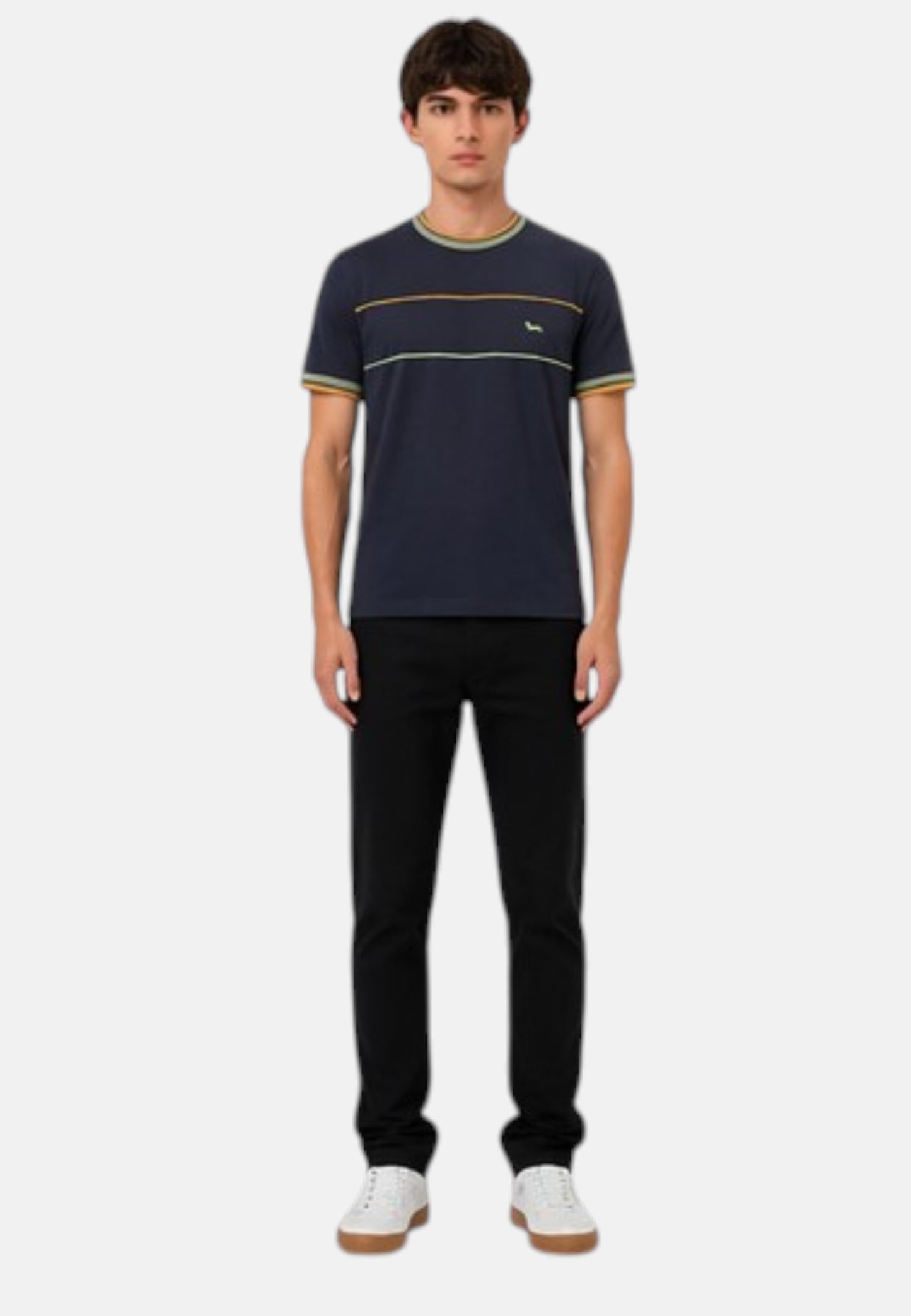 T-Shirt Manica Corta Uomo Harmont & Blaine Relaxed Con Piping  IXQ287021824