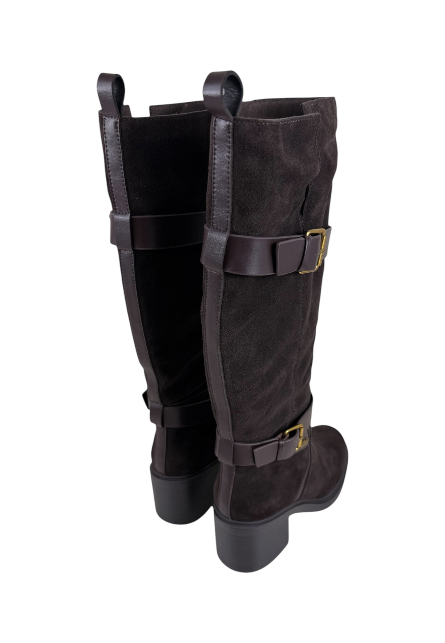 Stivali  Donna Liu Jo In Pelle Scamosciata Con Tacco A Blocco E Doppio Cinturino Colby 02 SF6053PX310