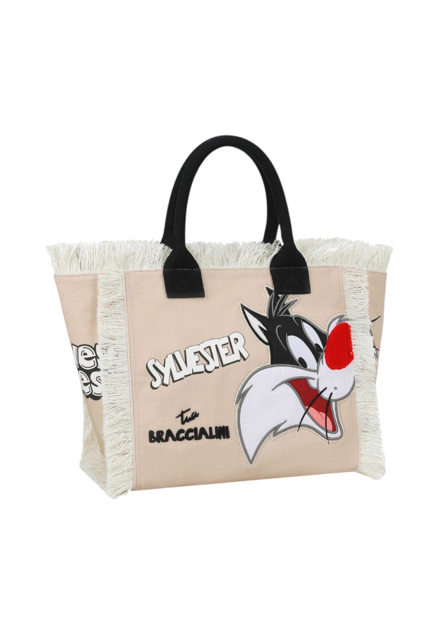 Borsa A Mano Donna Braccialini Summer In Tessuto Canvas Stampa Silvestro Summer Special Lt LT274TC
