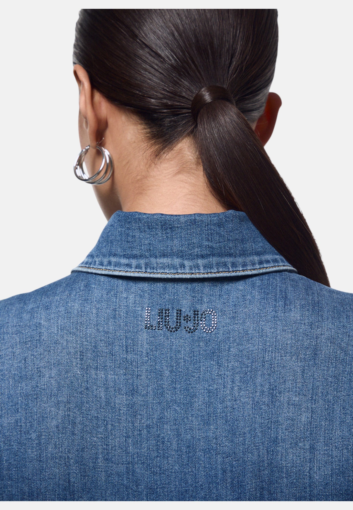 Camicia Manica lunga Donna Liu Jo In Denim Con Stringhe Liu Jo feat ELODIE UA6507D0399