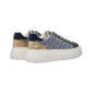 Sneakers Basse Donna Liu Jo In Denim Monogram Con Platform Elodie 01 BF6059TX561