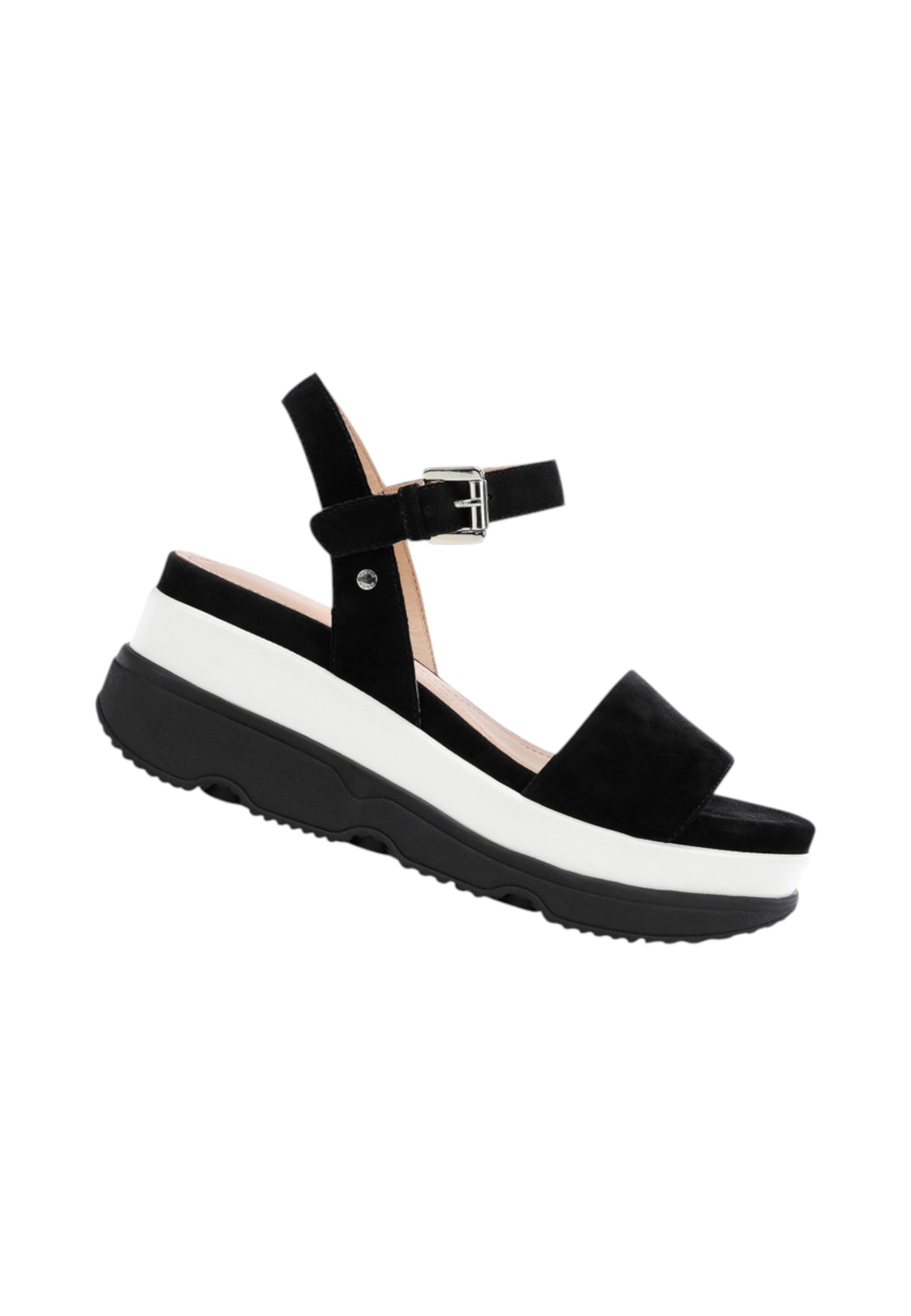 Sandali Con Zeppa Donna Geox In Camoscio Gardenia D02HBC00021