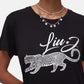 T-Shirt Manica Corta Donna Liu Jo Leopardo Eco Line VA6168JS360