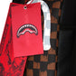 Zaino  Unisex Sprayground  Brown And Cream Drip Check Shark 910B8552NSZ