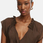 Vestito Lungo Donna Guess  Maelys Ruffled W6GK87W2111