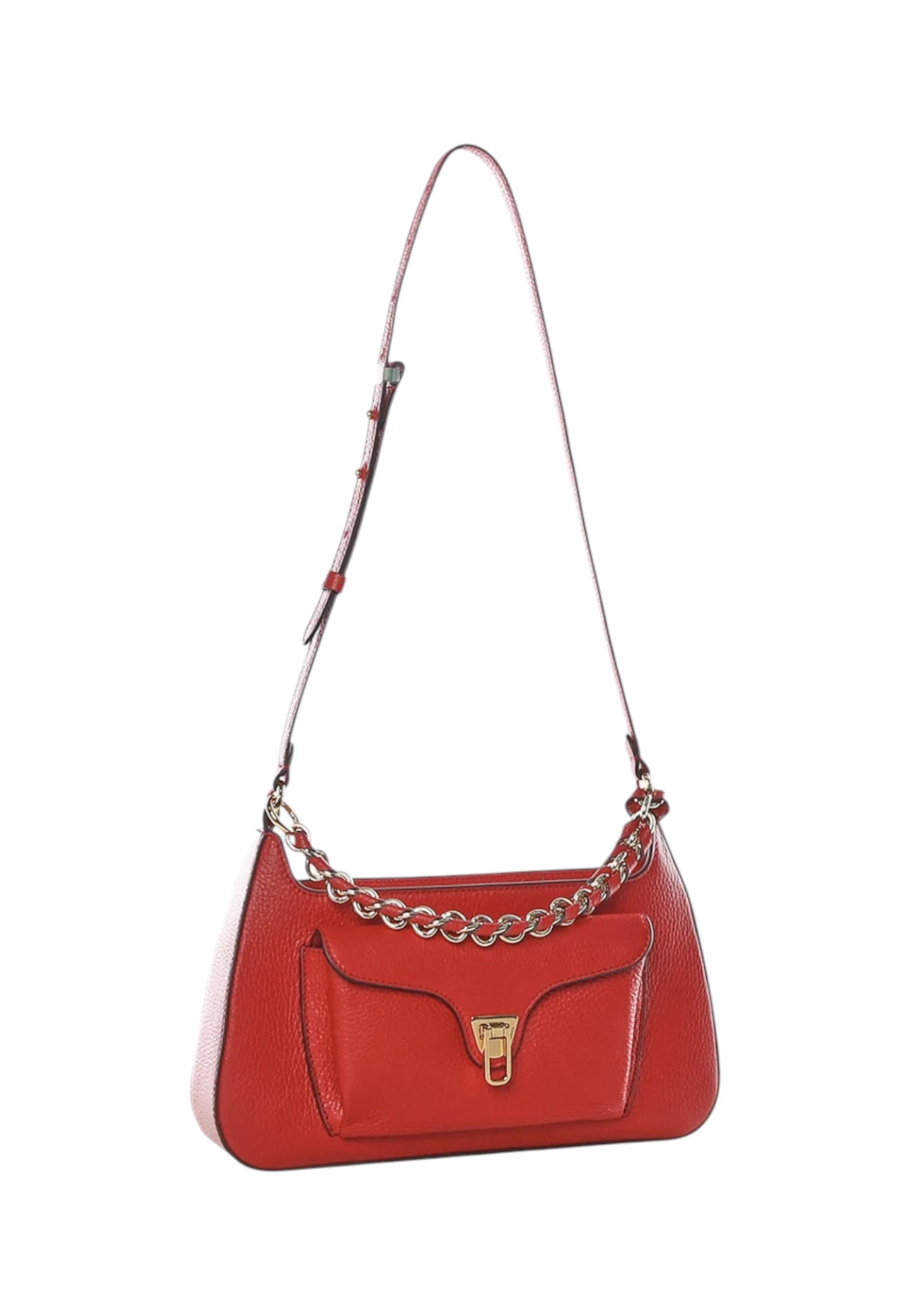 Borsa A Spalla Donna Coccinelle In Pelle Martellata Coccinelle Beat Generation Medium E1TFK120101