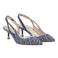 Sling Back  Donna Liu Jo In Denim Monogram Deva 09 SA6023TX523