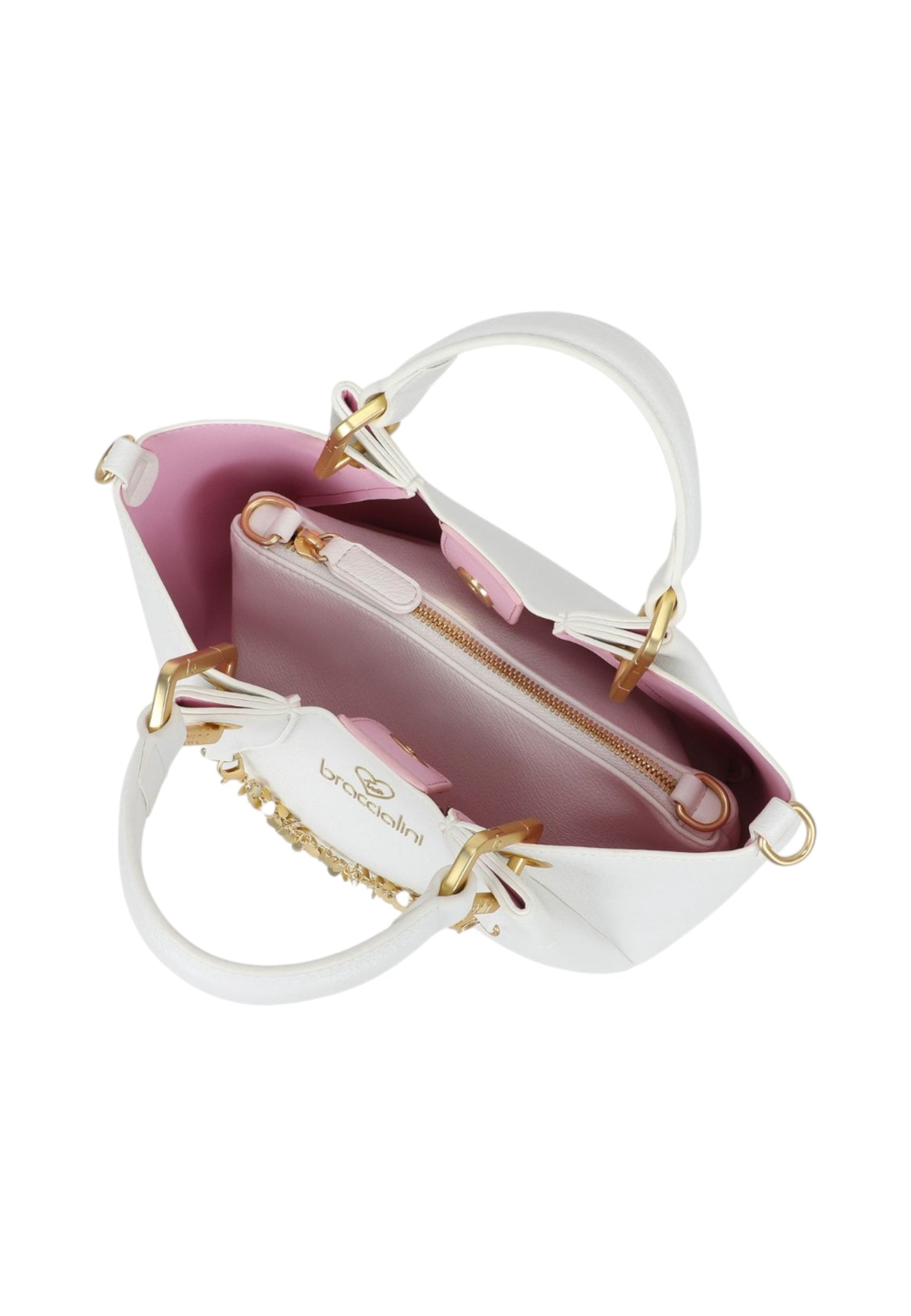 Borsa A Mano Donna Braccialini Small Con Doppio Manico Con Tracolla Amy B18810YY