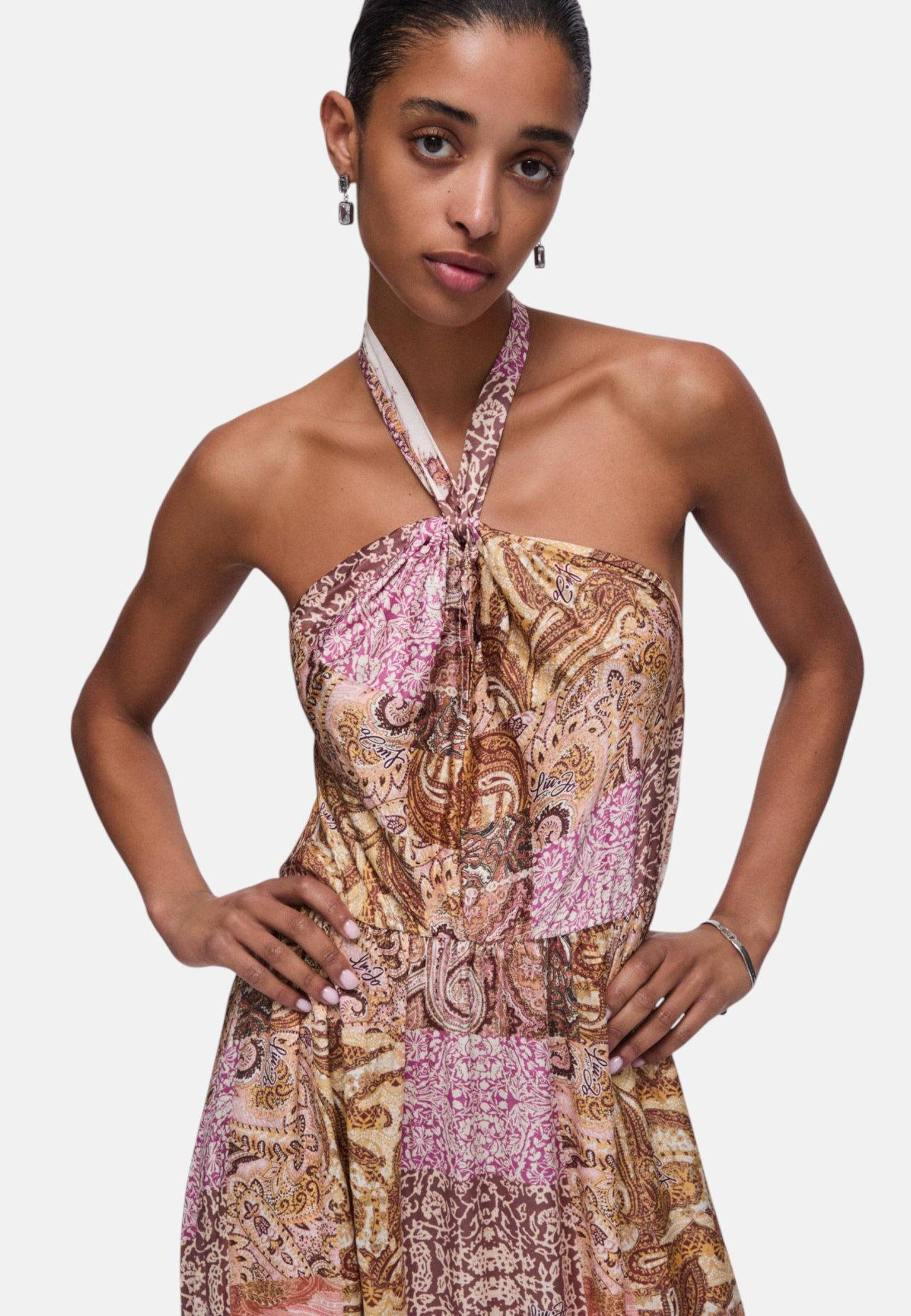 Vestito  Donna Liu Jo Tessuto Navetta Stampa All Over Eco Line VA6070TS124