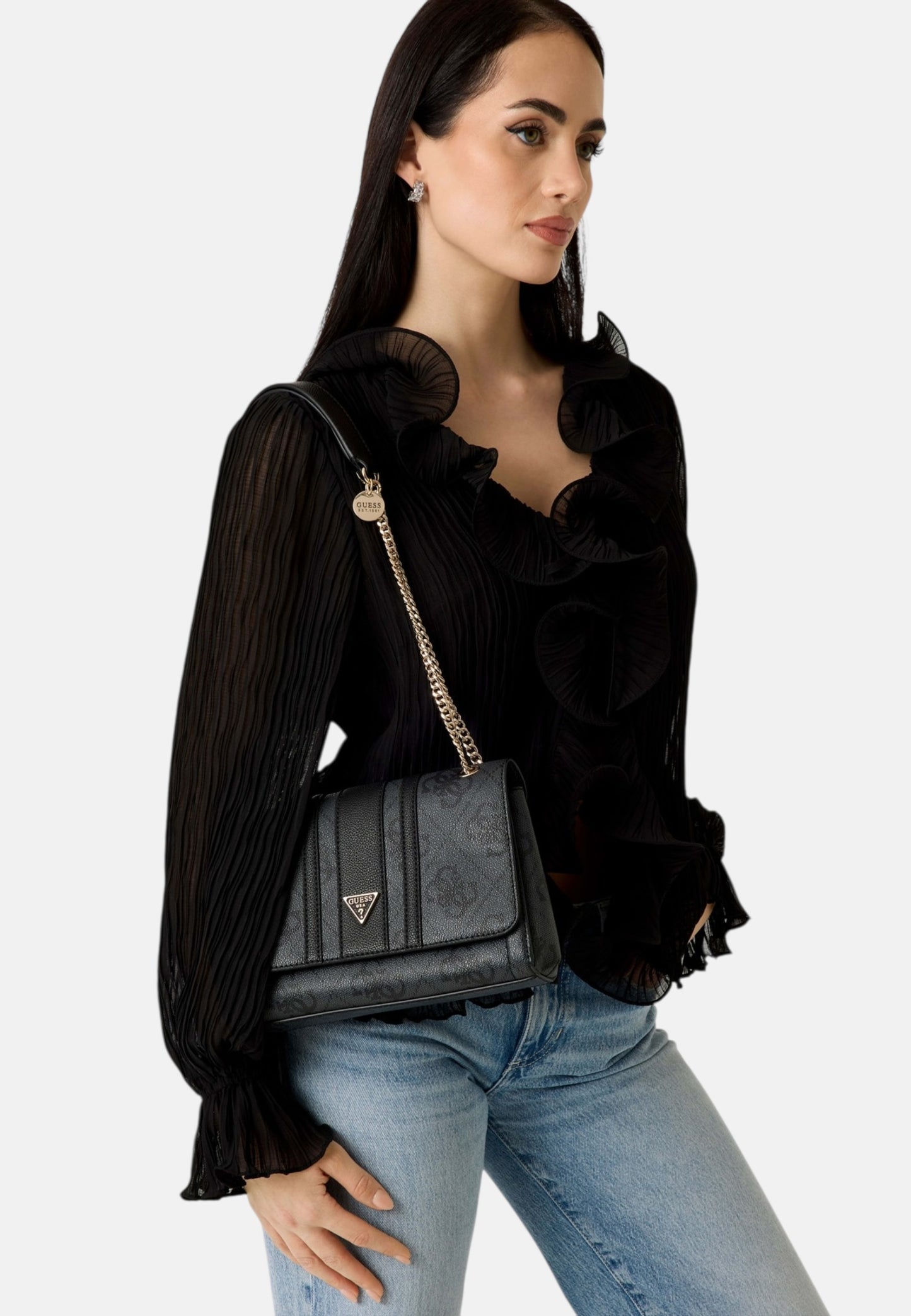 Borsa A Tracolla Donna Guess Convertible Xbody Flap Noelle Ii HWSS9672210