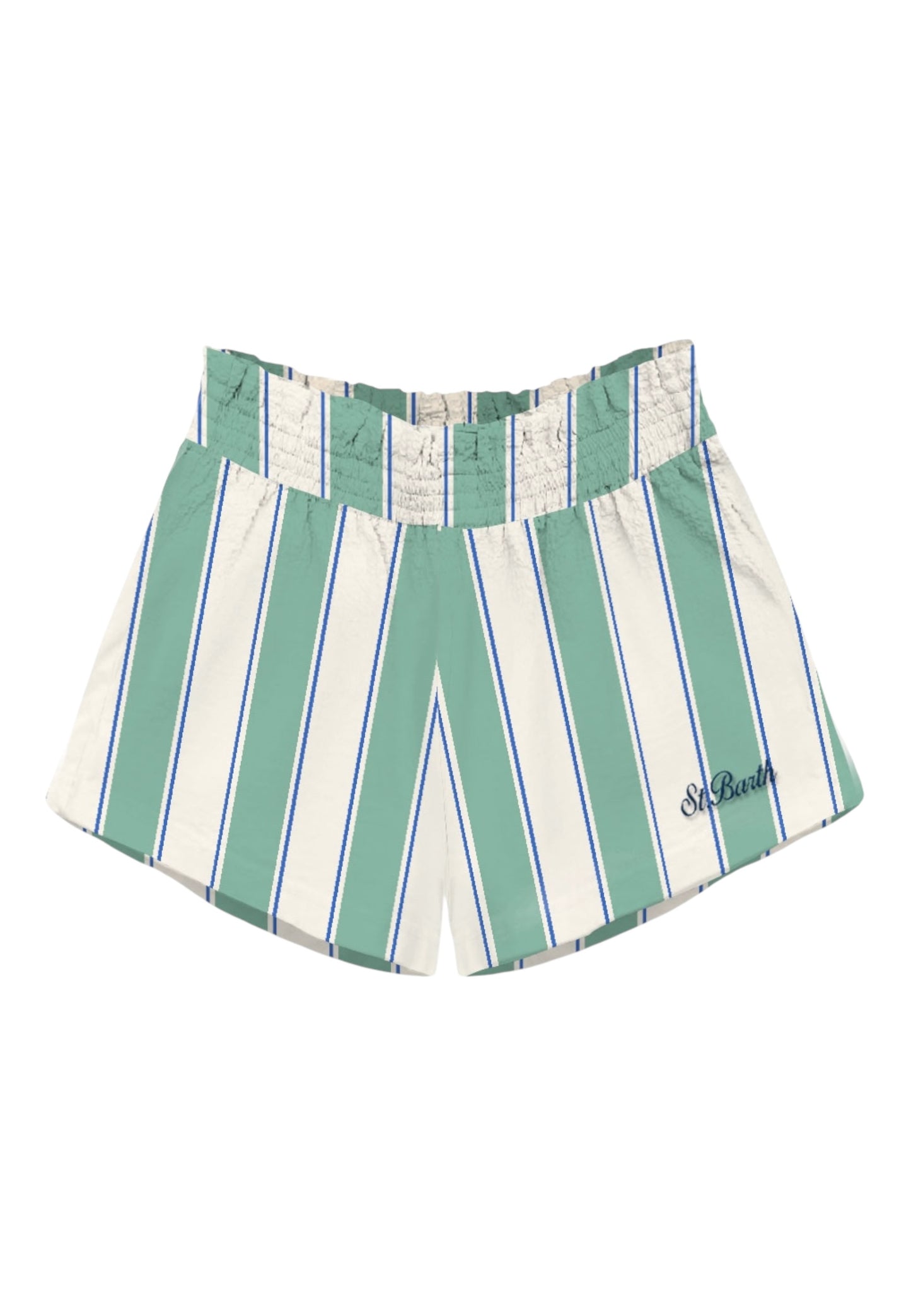 Pantaloncini  Donna Mc2 Saint Barth Pull-Up Cotton Sb Beach Stripes Emb Meave MEA002