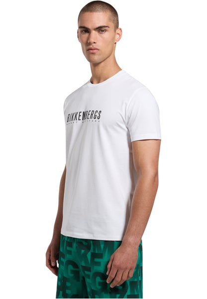 T-Shirt Manica Corta Uomo Bikkembergs Stampa Logo