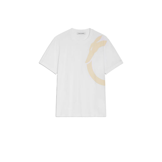 T-Shirt Manica Corta Uomo Trussardi  Greyhound Shoulder Print Cotton Jersey 30/1 52T00726-1T005381