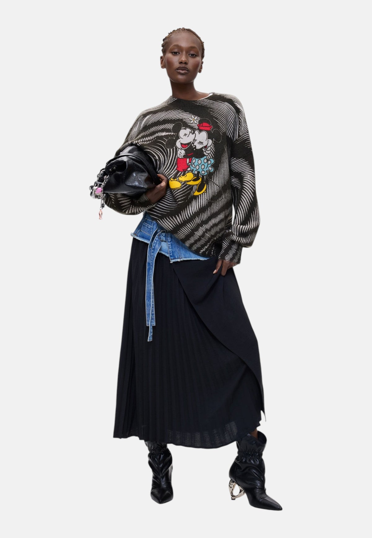 Maglione A Girocollo Donna Desigual Fit regular, Maglia grossa Hug Mickey 26WWJF48