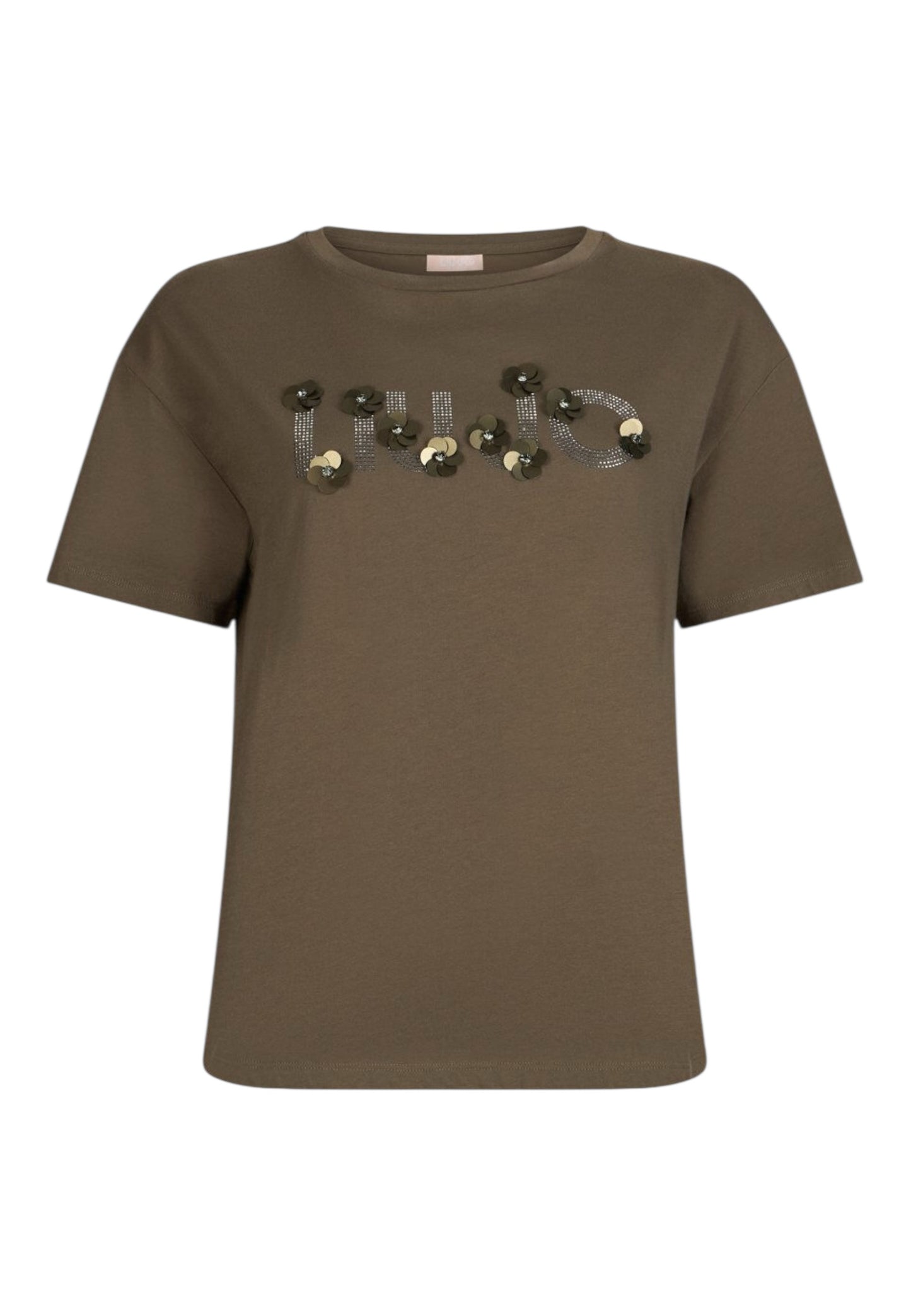 T-Shirt Manica Corta Donna Liu Jo LiuJo Sequins Floral Eco Line WA6238JS923