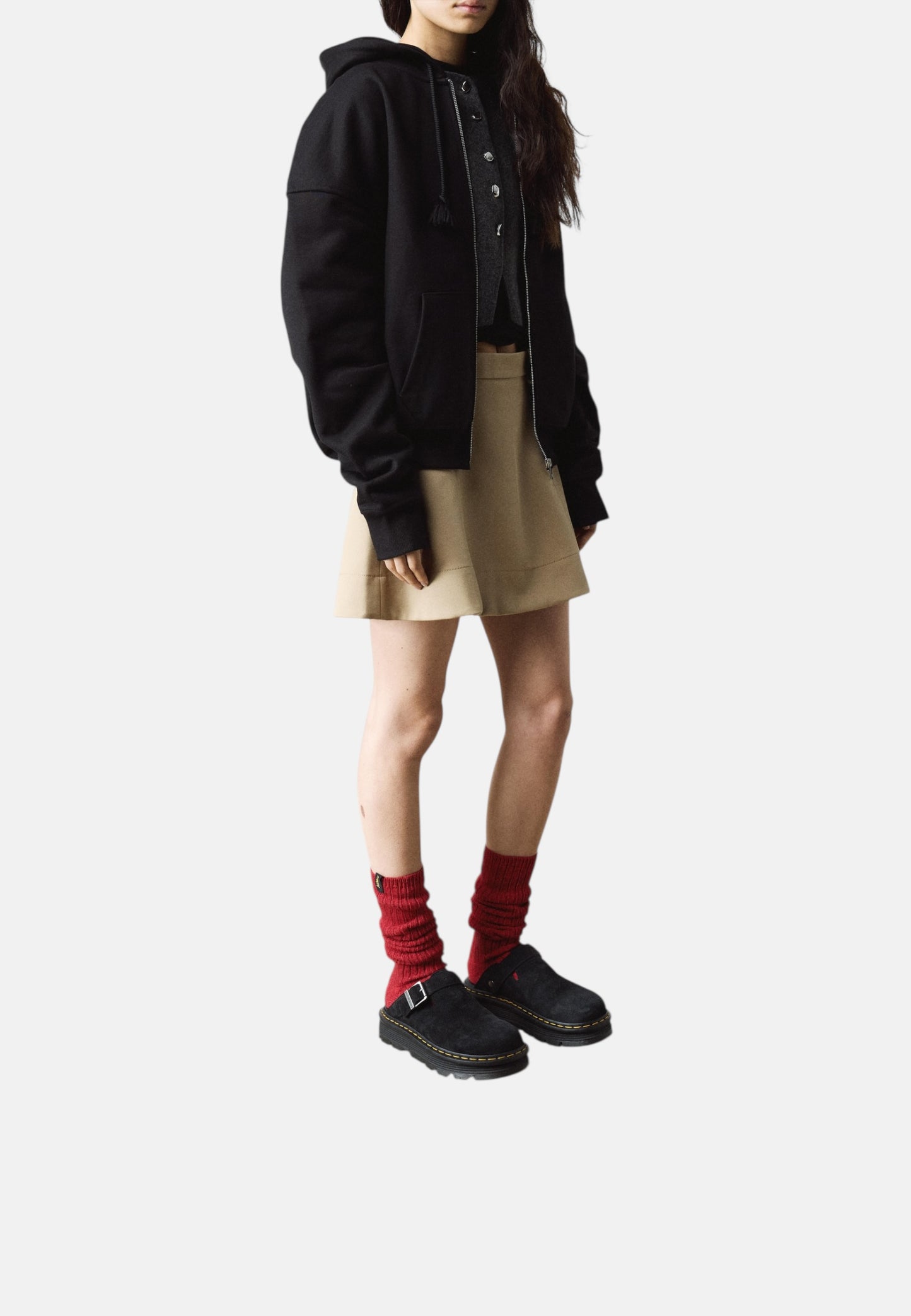 Mules  Donna Dr. Martens Con Fibbia Zebzag Mule Black Eh Suede 31657