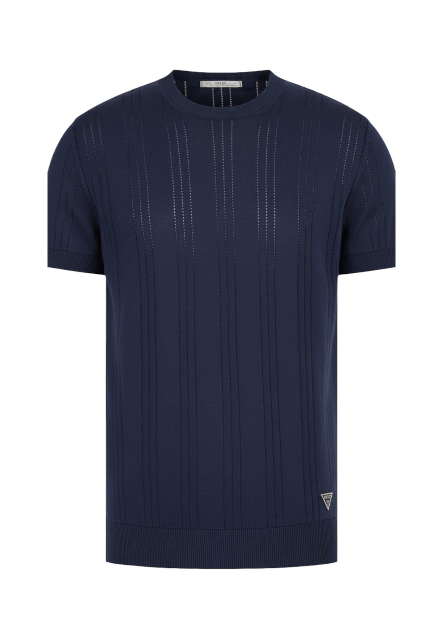 Maglia A Girocollo Uomo Guess Manica Corta Lindon Pointelle Stitch M6GR06Z0559