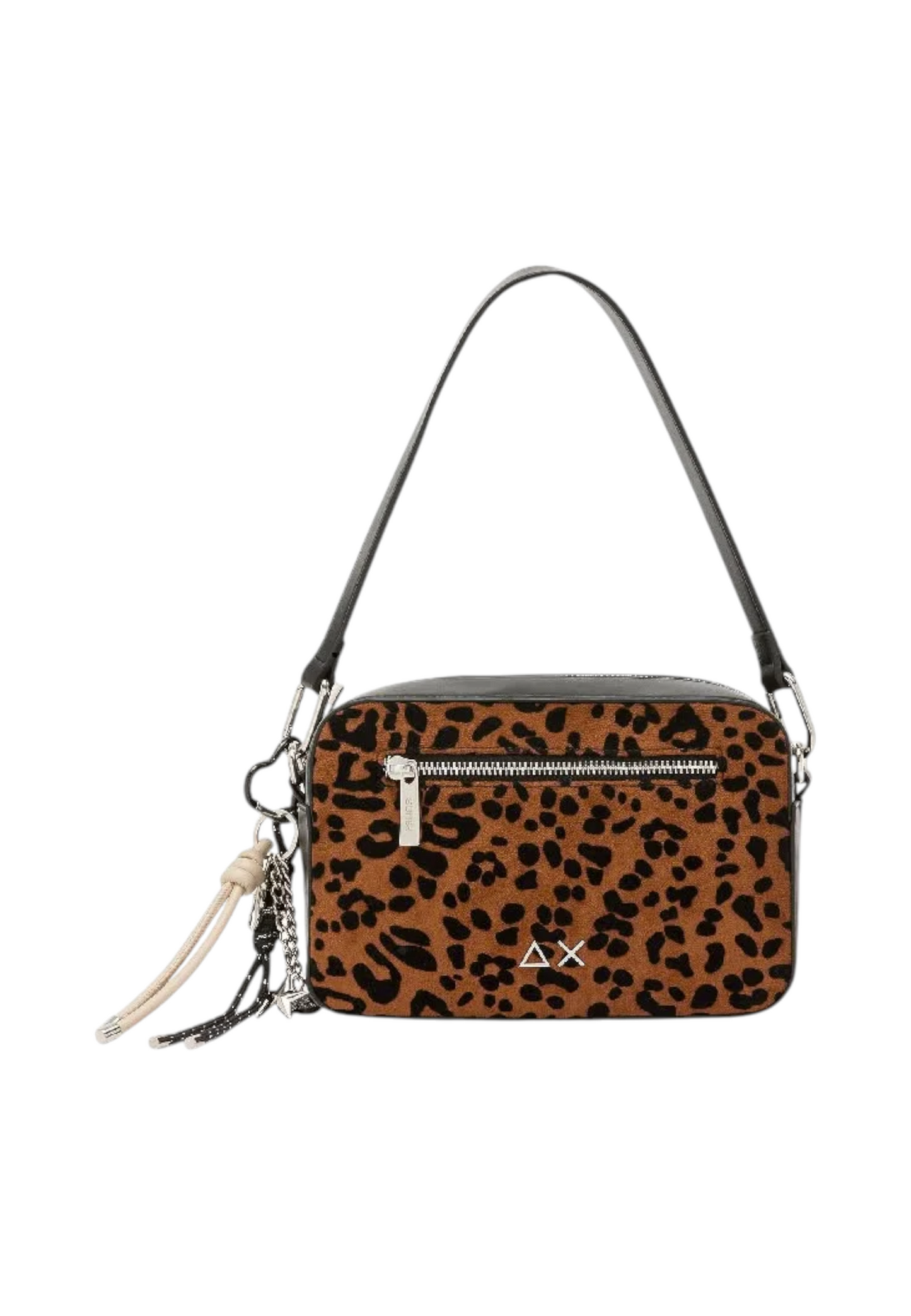 Borsa A Tracolla Donna Sun68 Camera Bag, Chiusura Con Zip, Tasca Esterna Con Zip, Charm Logato Animalier Y46239