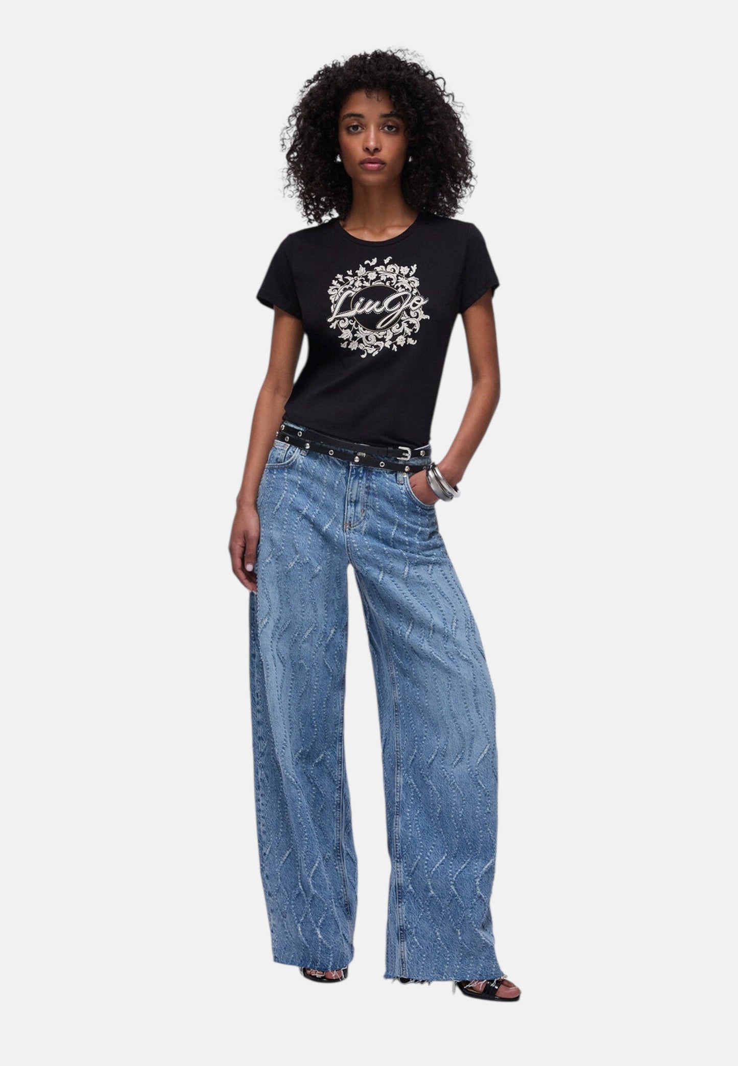 T-Shirt Manica Corta Donna Liu Jo Liujo Arab Eco Line WA6493JS923