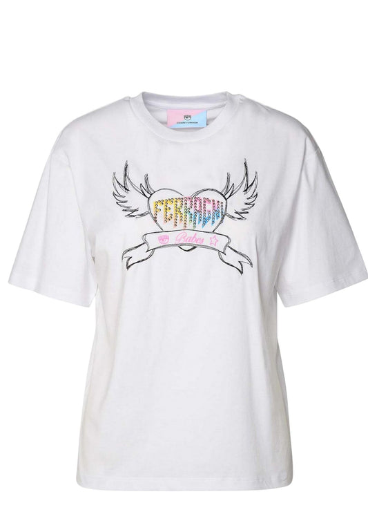 T-Shirt Manica Corta Donna Chiara Ferragni  Punk 76CBHK04CJK01