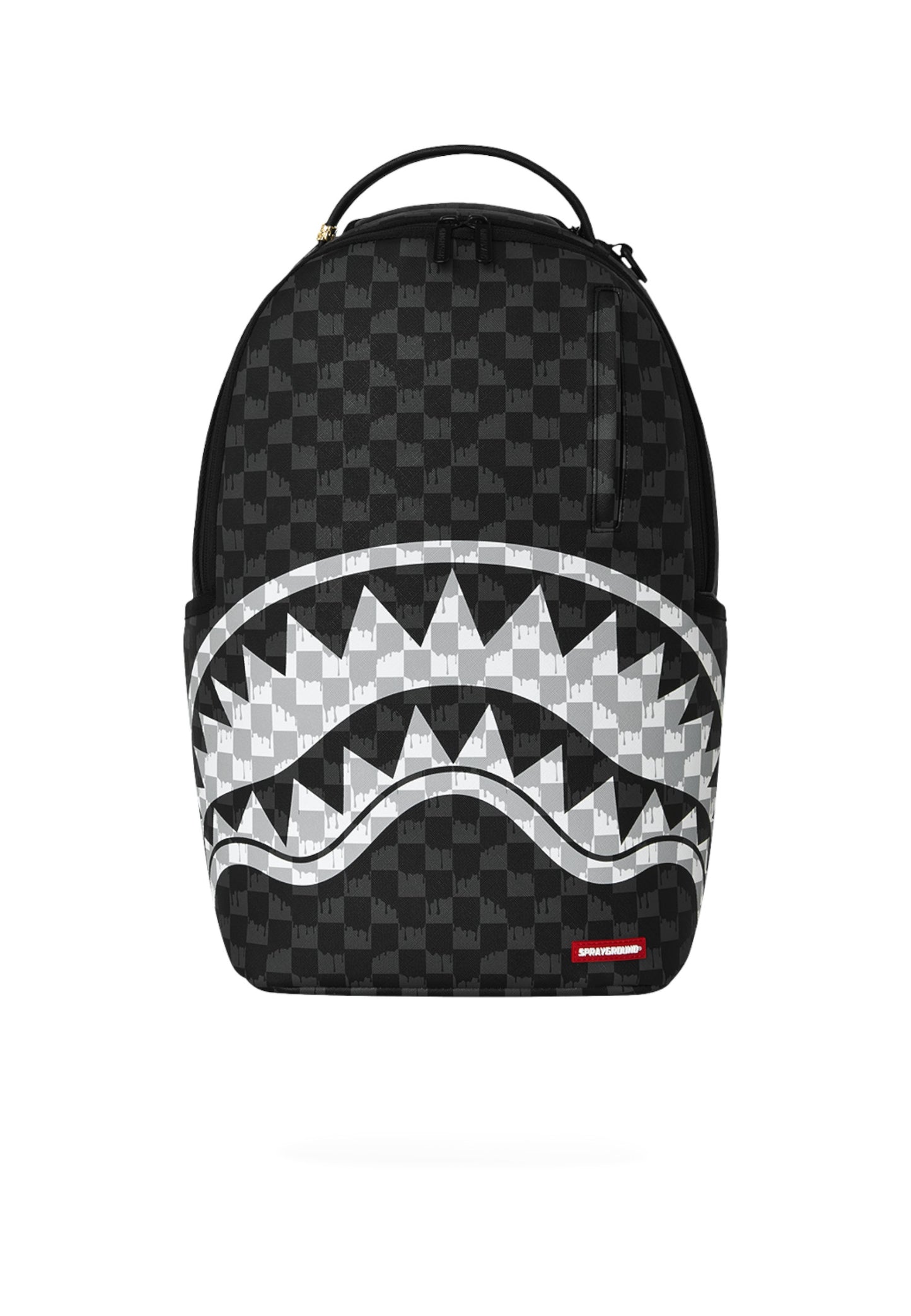 Zaino  Unisex Sprayground  Black And White Drip Check Shark 910B8553NSZ