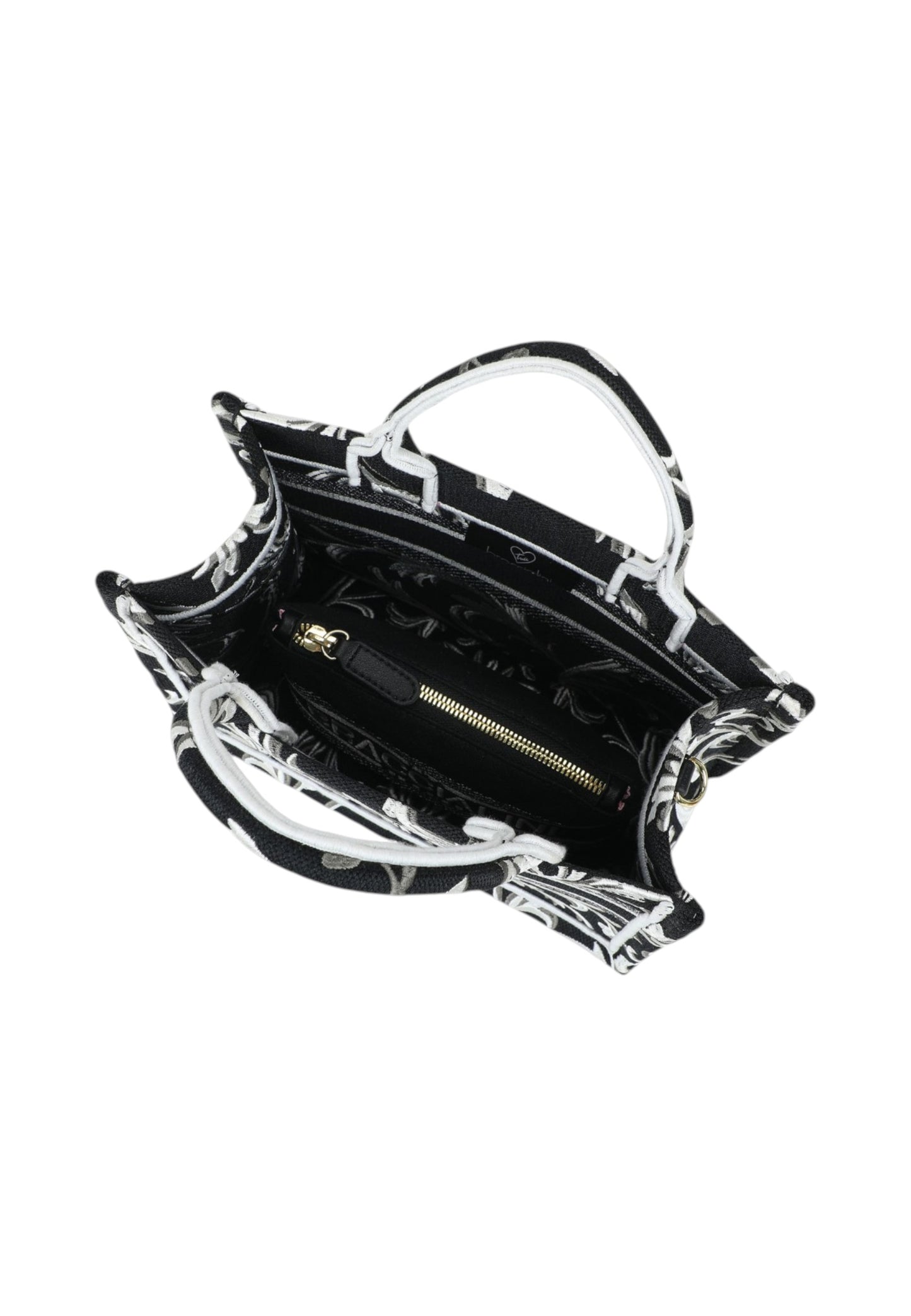 Borsa A Mano Donna Braccialini Tote Medium In Tessuto Con Ricami Esclusivi Queen B18920TY