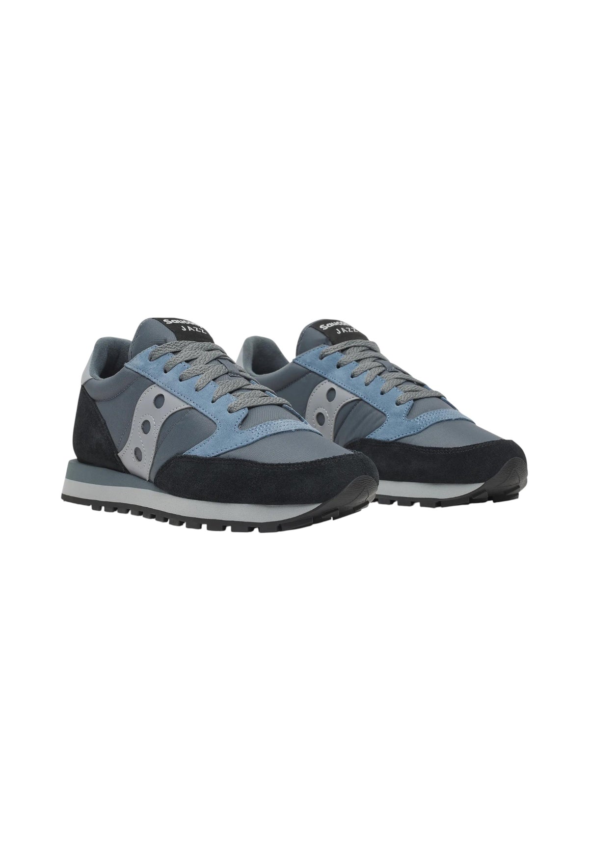Sneakers Basse Uomo Saucony Chiusura con lacci, Tomaia in nylon e pelle scamosciata, Collo e linguetta imbottiti, Intersuola EVA rigata assorbi-urti, Suola in gomma Jazz Original S101443