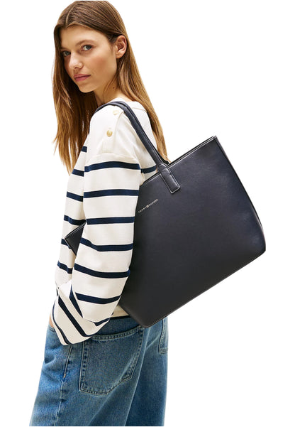 Borsa A Spalla Donna Tommy Hilfiger Tote Th Logotape