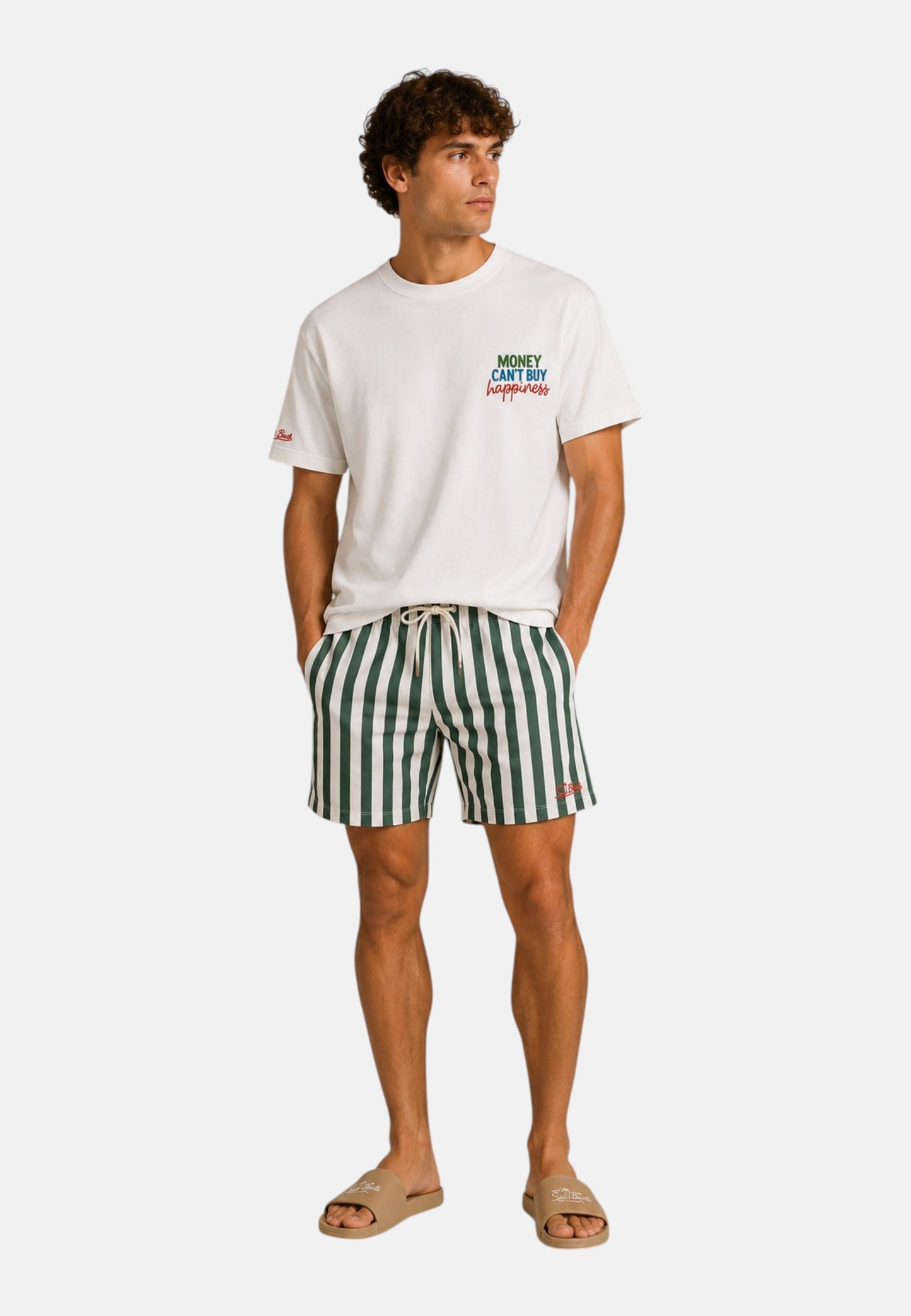 T-Shirt Manica Corta Uomo Mc2 Saint Barth Oversize Money Happiness Delmar DLR0001