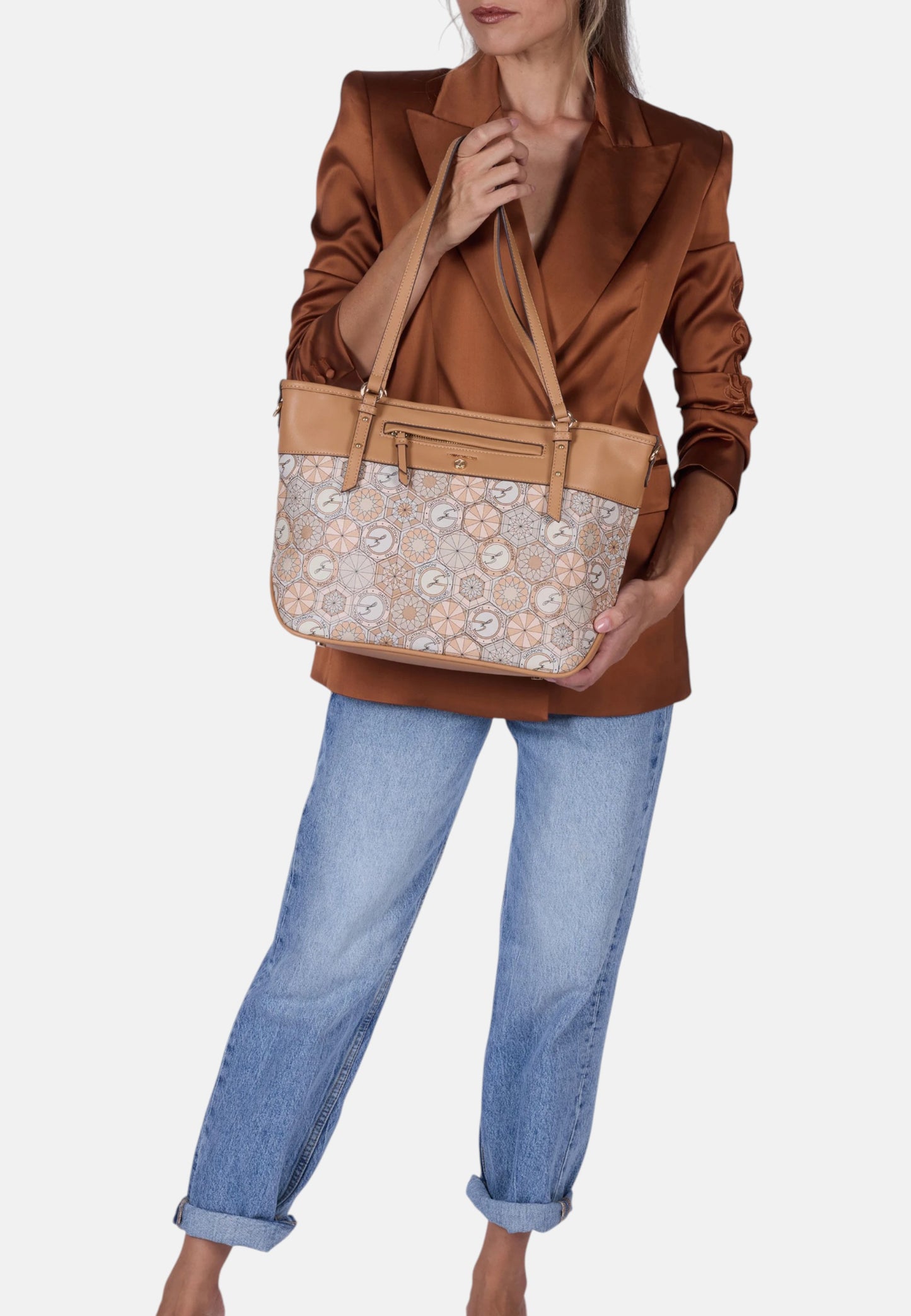 Borsa A Spalla Donna Gattinoni Large Doppio Manico Teodosia Daily BENTD8800WZT