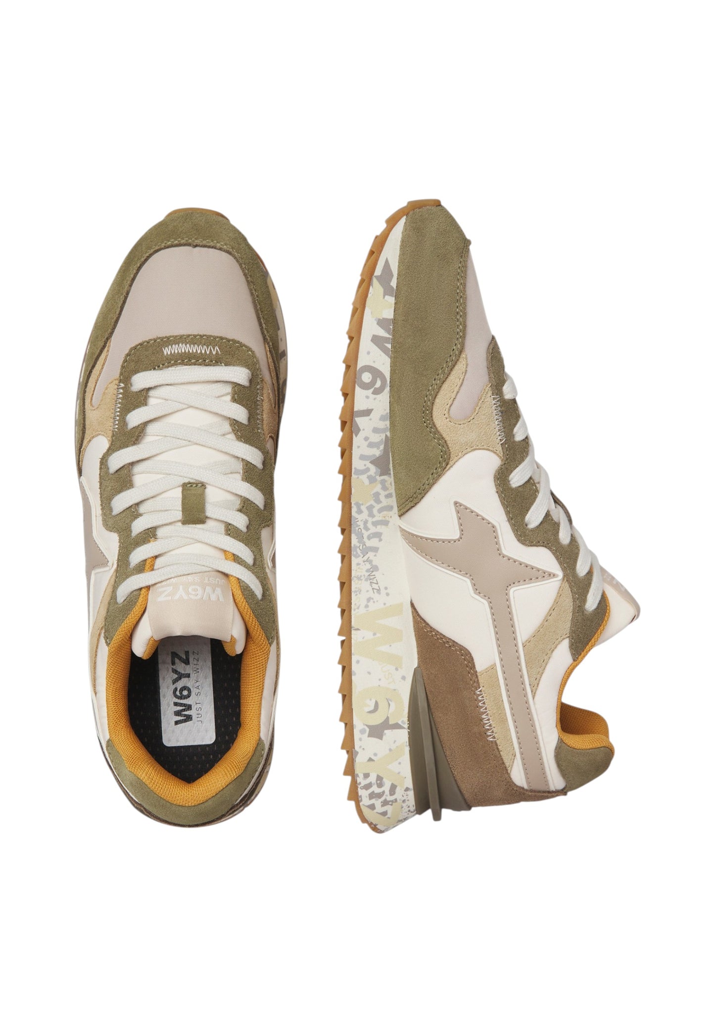 Sneakers Basse Uomo W6YZ In Tessuto Tecnico E Suede Yak-M. 201518548
