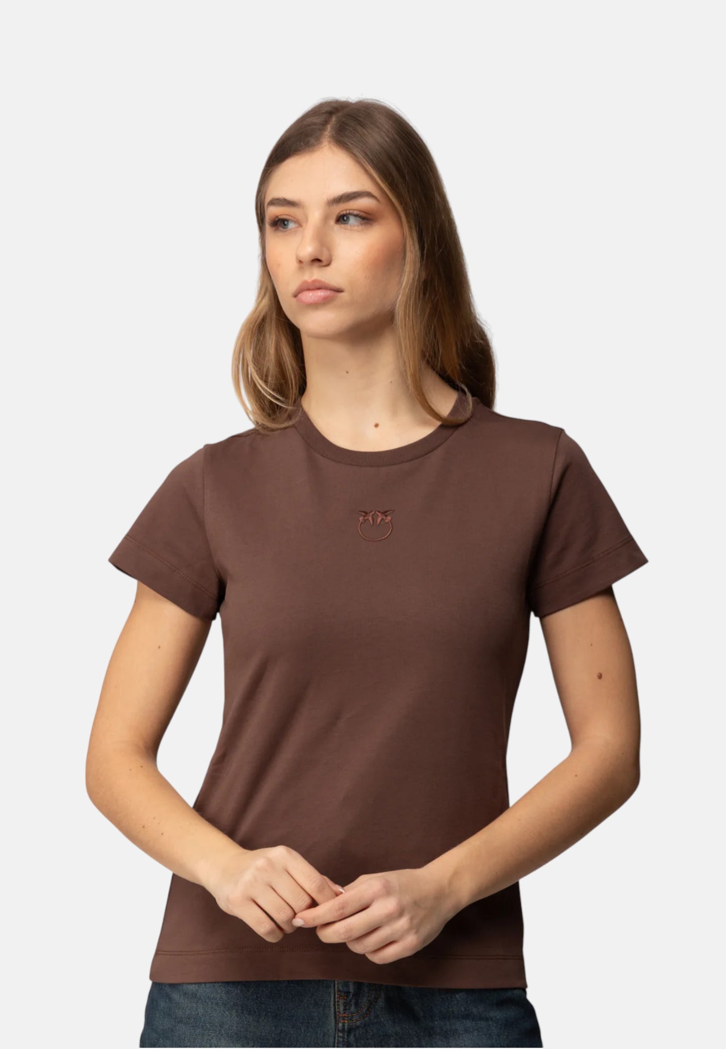 T-Shirt Manica Corta Donna Pinko Con Logo Love Birds Bussolotto 100355A339