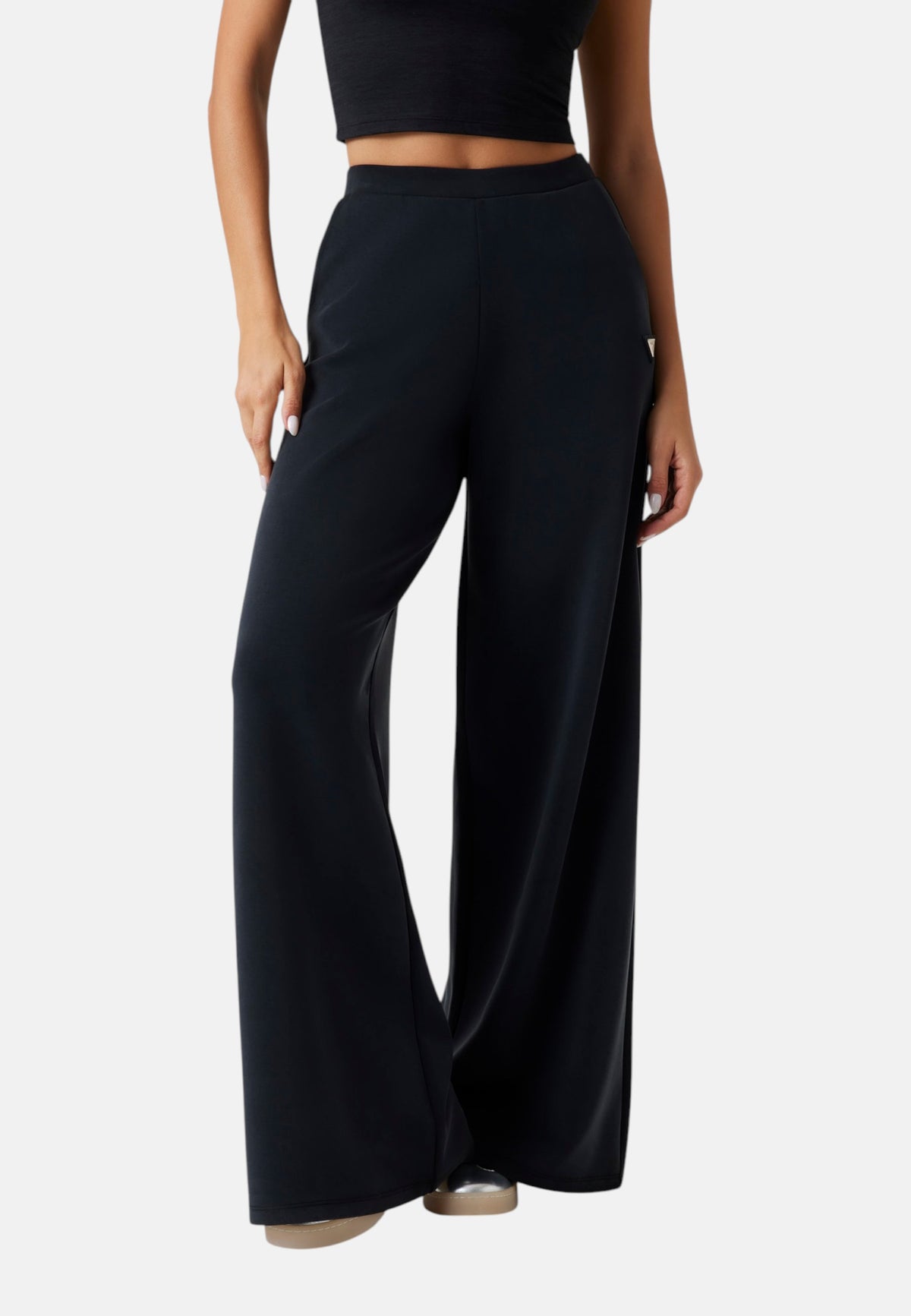 Pantaloni Wide Leg Donna Guess  Olympe V4YB07KCAY2