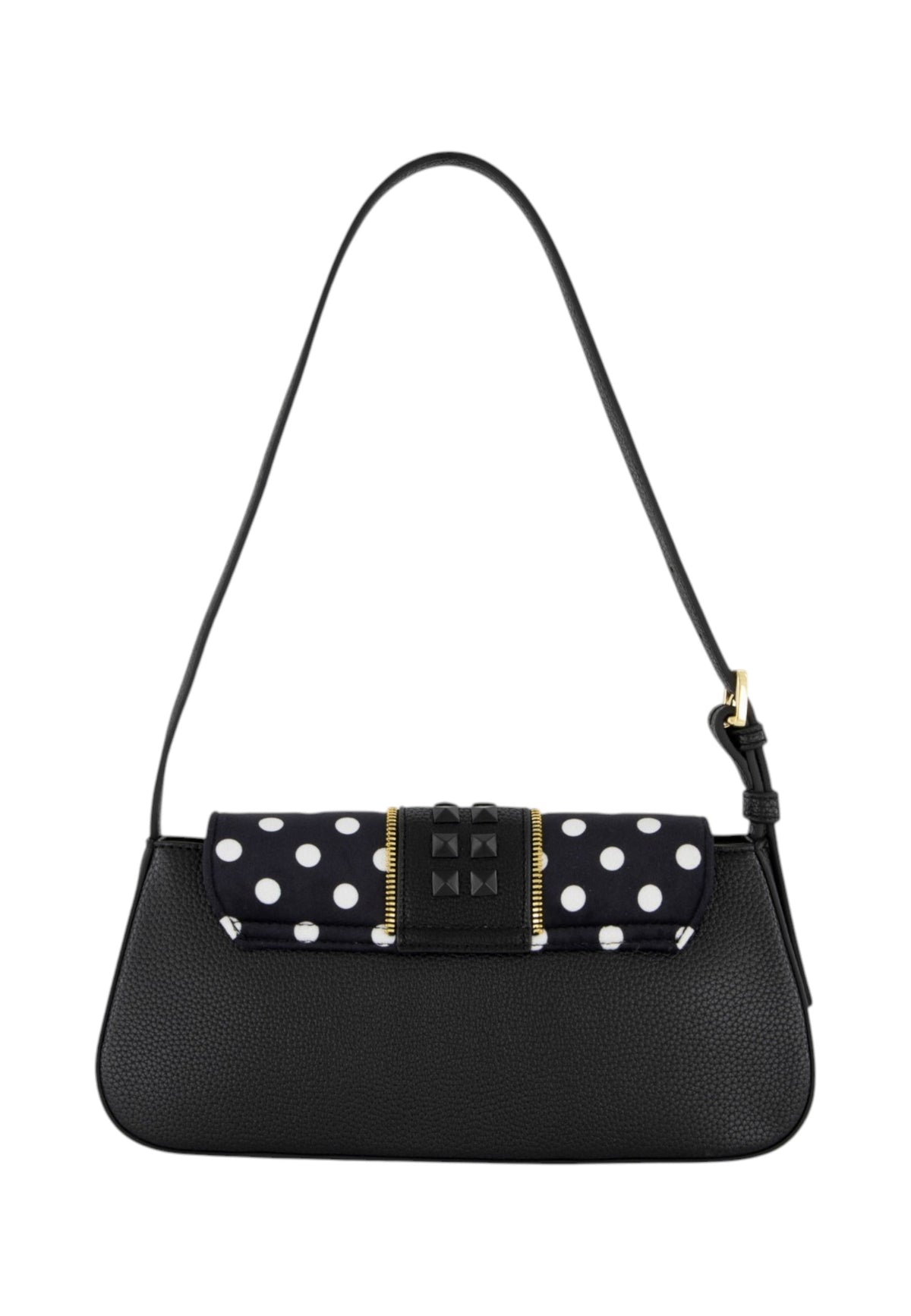 Borsa A Spalla Donna Braccialini A Spalla, Singolo, Chiusura con clip, Due tasche interne, una con zip e una aperta, Borchie, patch e dettagli in cristallo, Dimensioni: 27.5 x 5 x 12 Cm Rock B19272YY