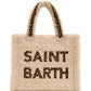 Borsa A Mano Donna Mc2 Saint Barth Logo Sul Davanti, Doppi Manici, Il Logo Saint Barth Sul Davanti Colette Teddy COL0032-MAXI-LOGO-LEOPARD