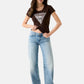 T-Shirt Manica Corta Donna Guess  Zebra Triangle W6GI19K3042