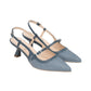 Sling Back  Donna Nero Giardini Effetto Paglia  E615471D