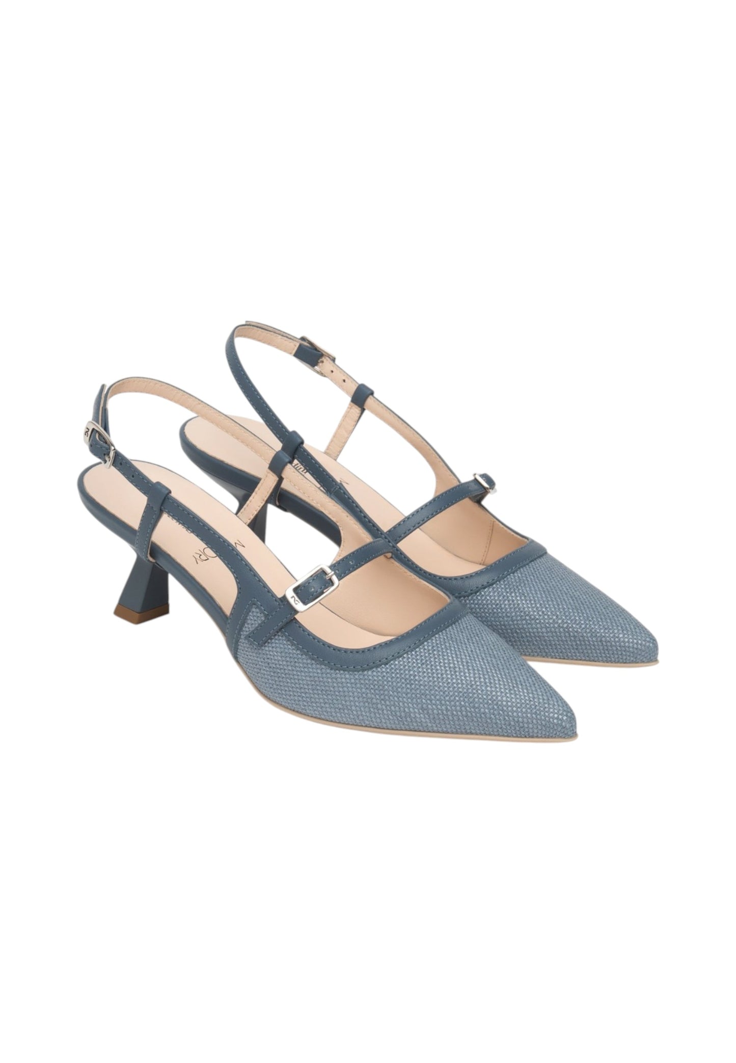 Sling Back  Donna Nero Giardini Effetto Paglia  E615471D