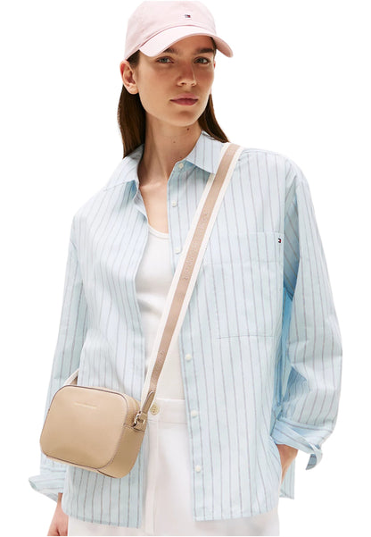 Borsa A Tracolla Donna Tommy Hilfiger Camera Bag Th Logotape