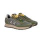 Sneakers Basse Uomo Sun68 Stile Running, Nylon E Suede, Effetto Vintage, Logo Ricamato Tom Vintage Z46105