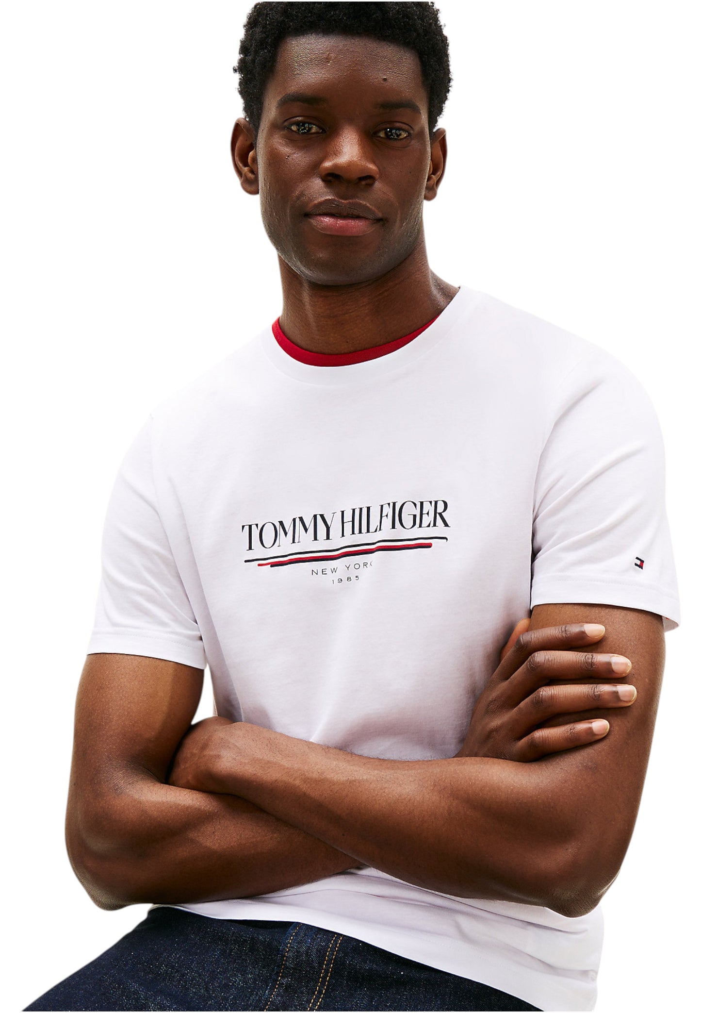 T-Shirt Manica Corta Uomo Tommy Hilfiger  Brand Love Hilfiger MW0MW40324
