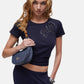 T-Shirt Manica Corta Donna Liu Jo Con Cut Out Eco Line TA6155JS923