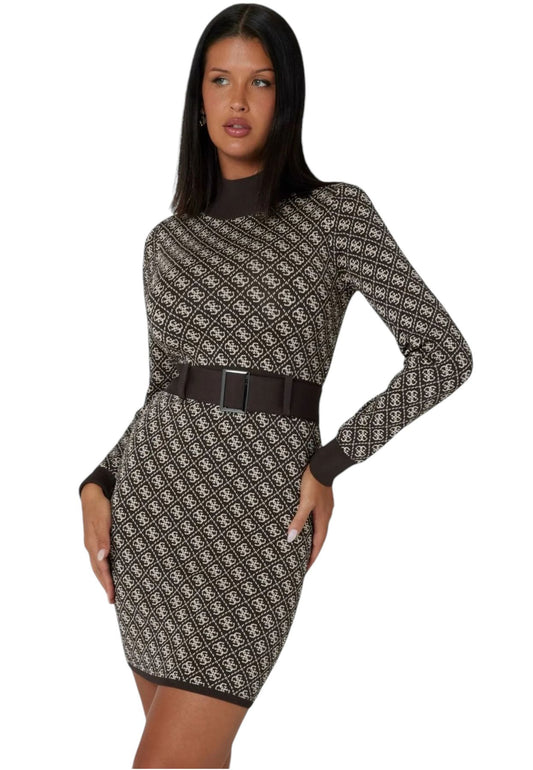 Vestito Corto Donna Guess Con Cintura Lise 4G W4BK43Z37K0