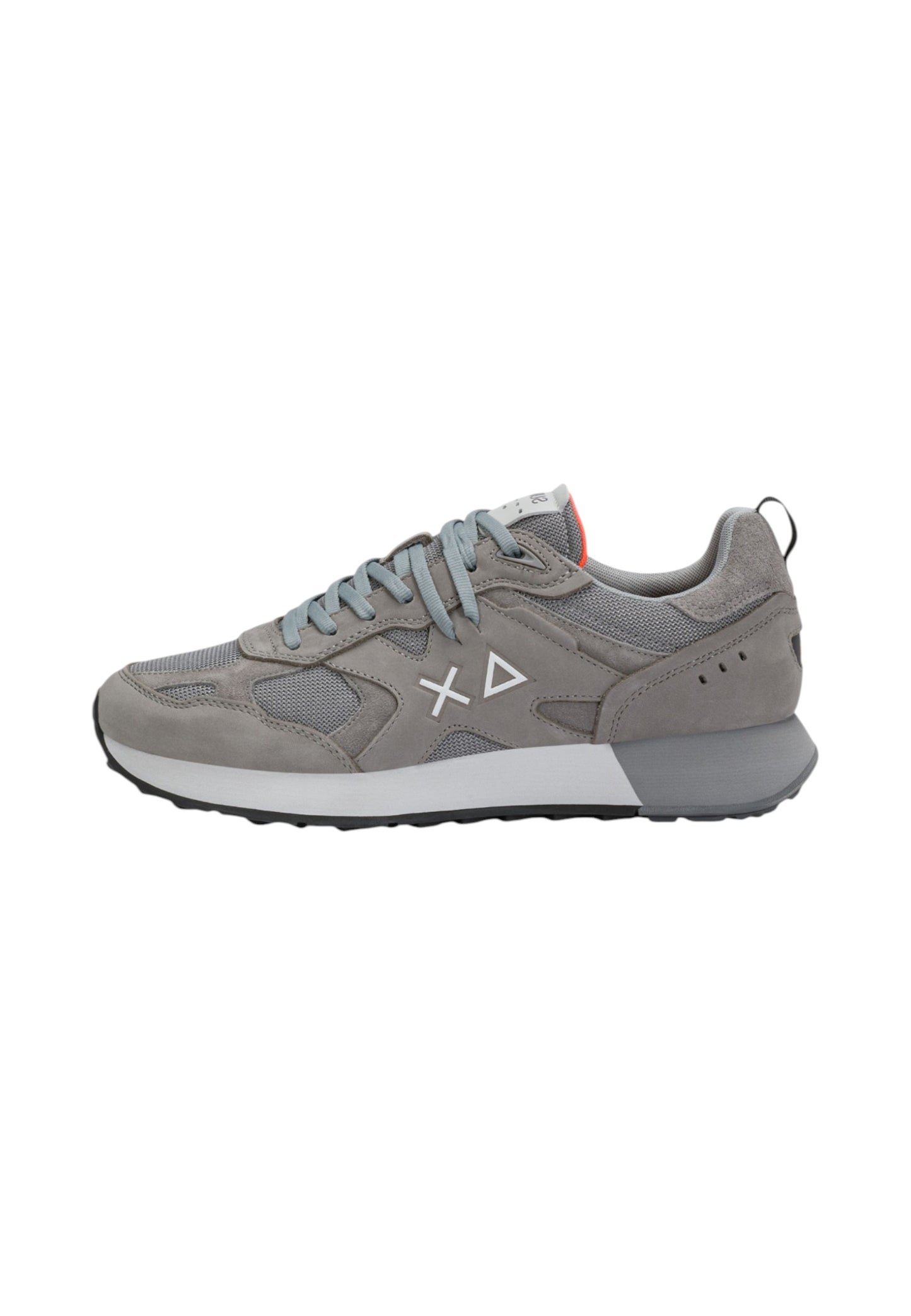 Sneakers Basse Uomo Sun68 Stile Running, Nubuck E Mesh, Maxi Logo Jaki 2.0 Nubuck Z46127
