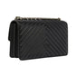 Borsa A Tracolla Donna Pinko Lavorazione Chevron, fibbia Love Birds, tracolla a catena, misure 27 x 8 x 16 cm Love One Classic Chevron 100941A0GK