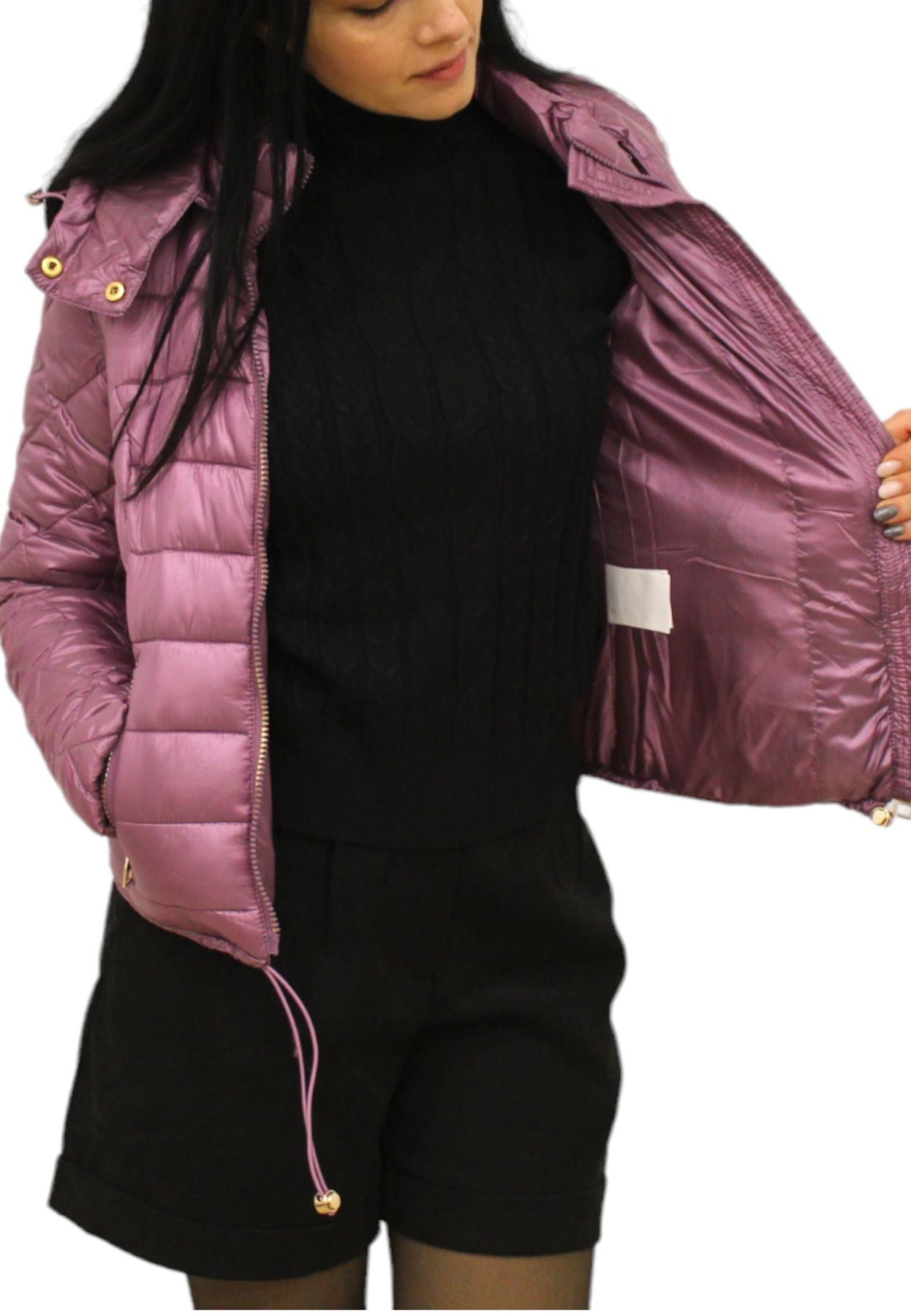 Piumino Corto Donna Gaudi Con Cappuccio  321BD35007