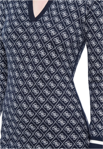 Vestito Midi Donna Guess In Maglia Aubrey 4G W5BK25Z3JD2